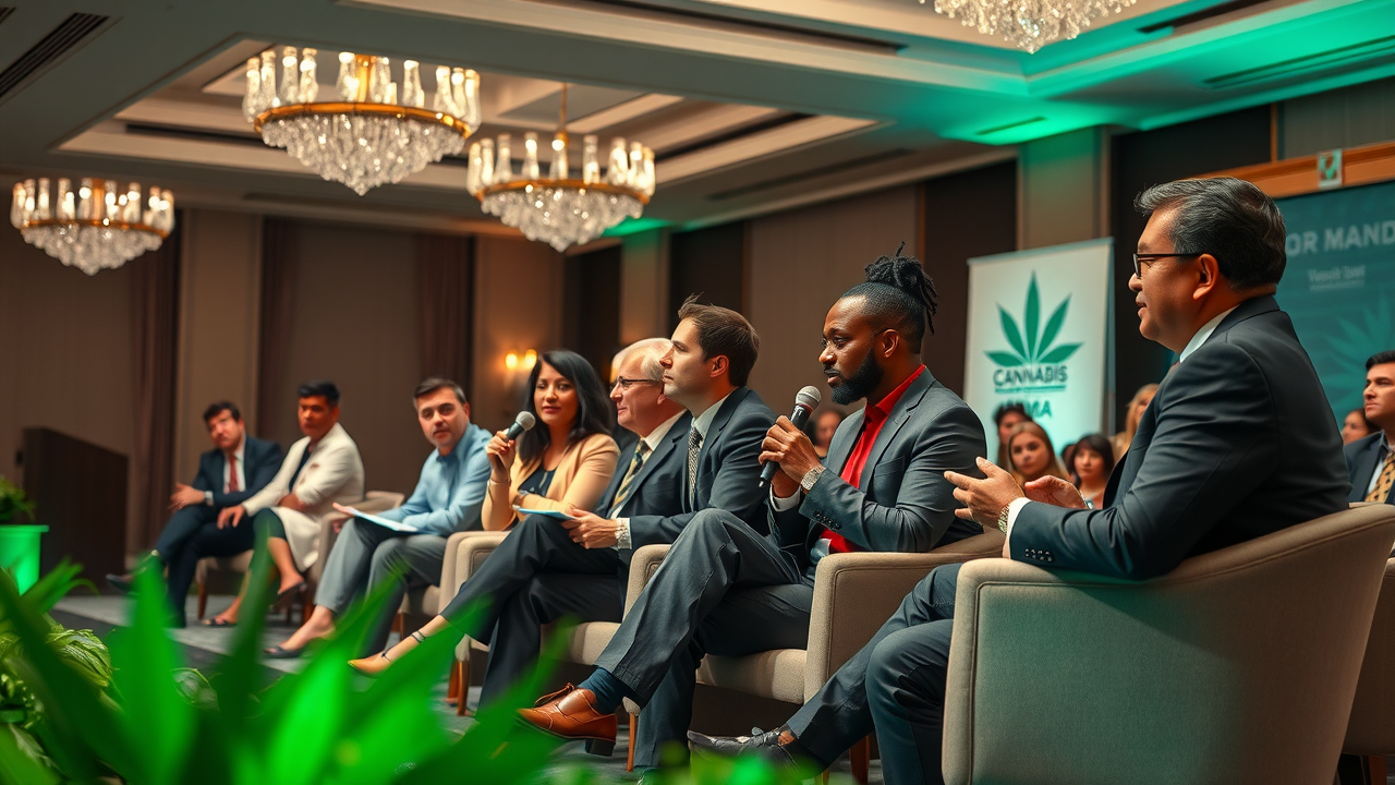 Expert cannabis banking panel at pbc conference 2025 in DC ballroom
