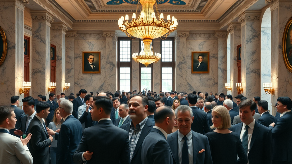 Business leaders networking at the CBC Summit in Washington DC