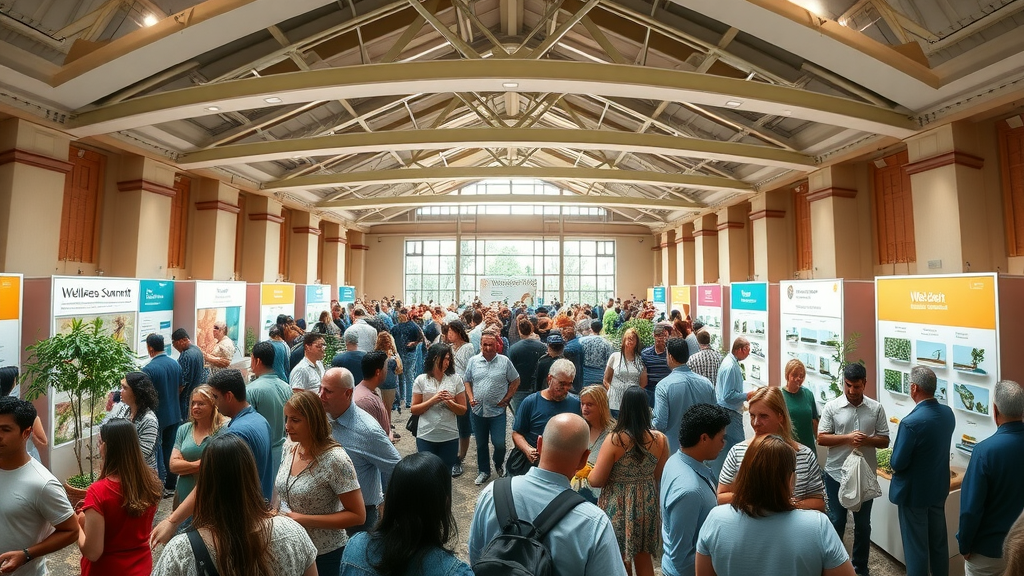Attendees explore workshops and exhibits at holistic health and wellness summit
